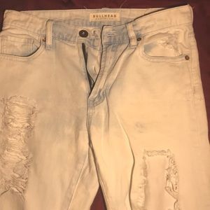 Mom/boyfriend jeans white washed very cute